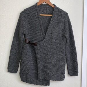 VPL Alpaca Gray Cardigan Sweater Sz Small